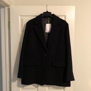 & Other Stories Black Wool Oversized Blazer NWT